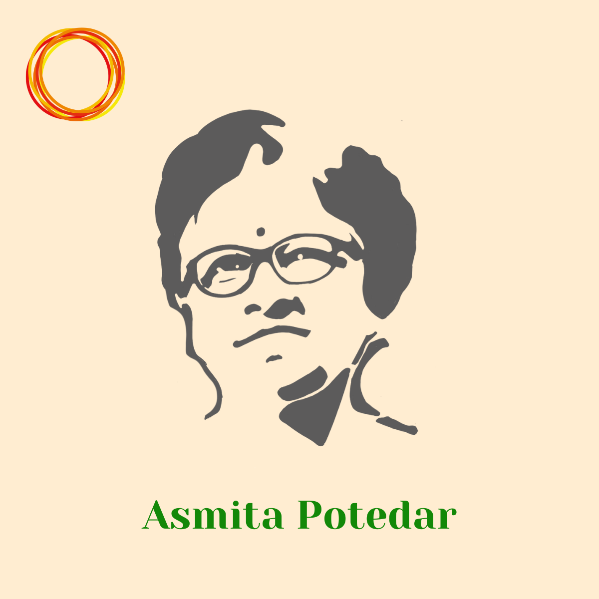 Portrait of artist Asmita Potedar