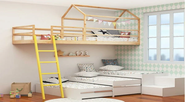 Difference between a Conventional Trundle and Same-Level Trundle Bed