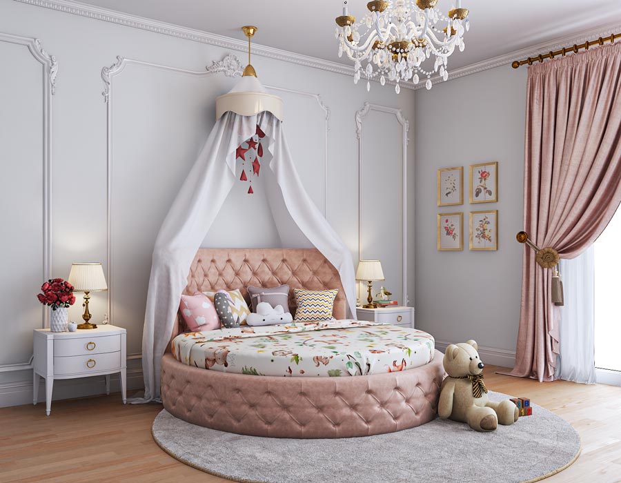 Mushroom Castle Royal Bed Fairy Tale Inspired Kids Bed