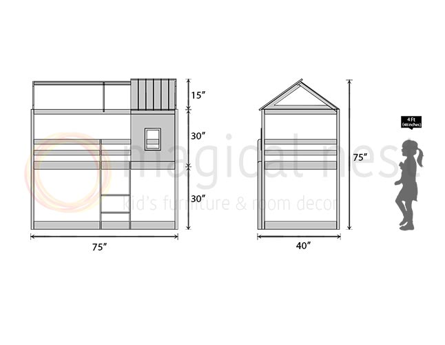 Hemloft Treehouse Bed