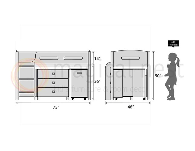 Nova Bed With Desk