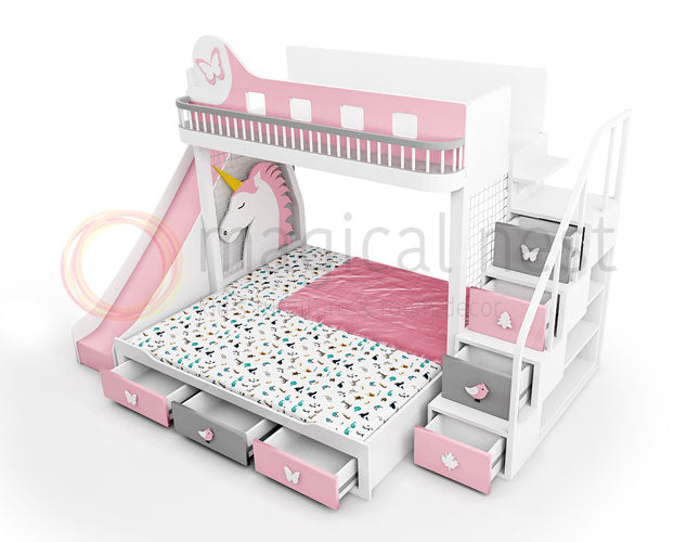 Pinkovia Princessa Bunk Bed