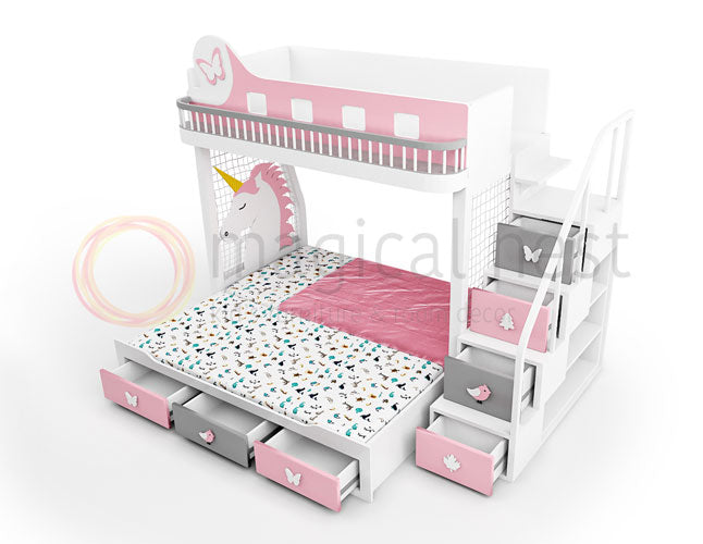 Pinkovia Princessa Bunk Bed