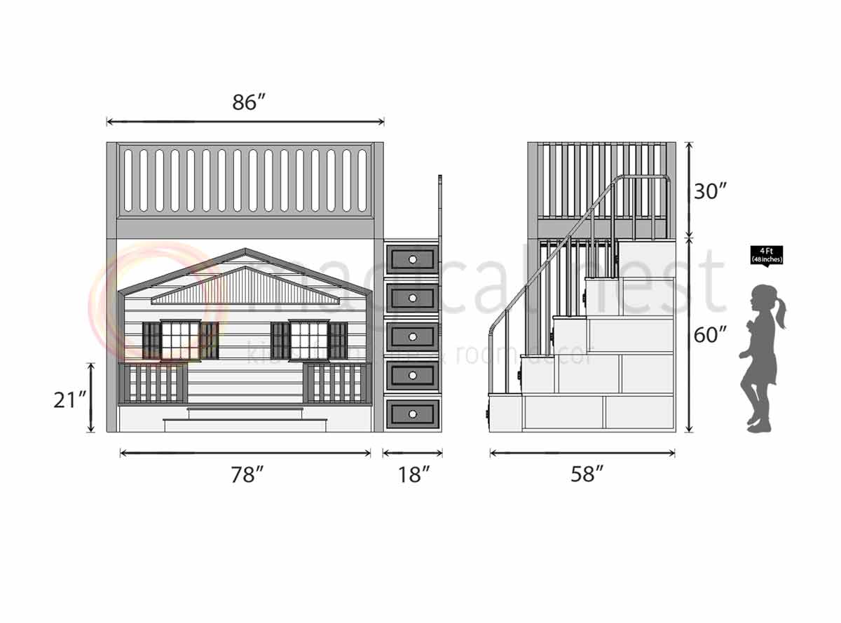 Casa Magica Bunk Bed