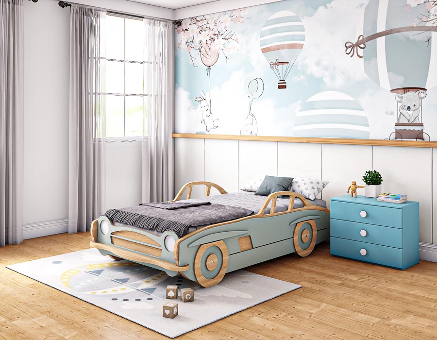 Cars theme bed best sale