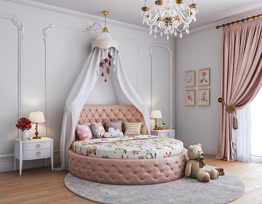 Beautiful Kids Princess Beds Mushroom Castle Royal Bed