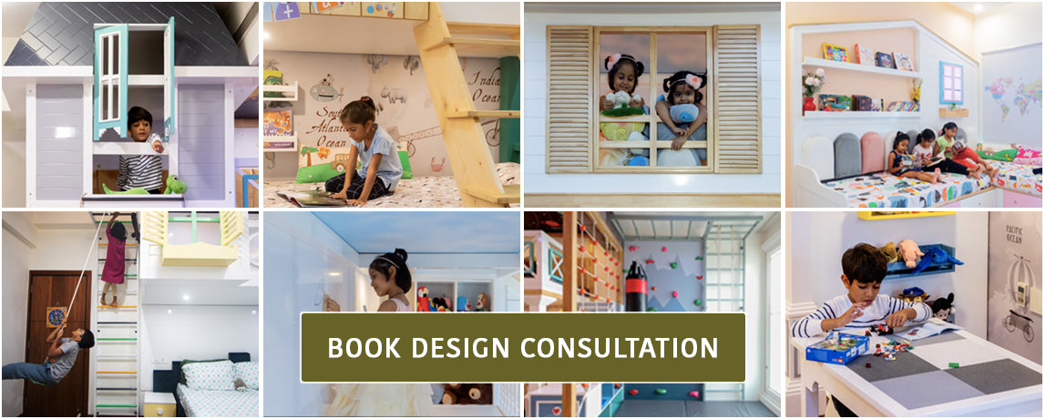 Book your online kids room design consultation with Magical Nest and design your great kids room.